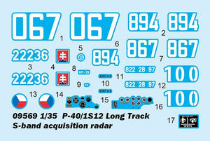 Trumpeter 09569 P-40/1S12 Radar d&amp;#39;acquisition bande S à longue trajectoire 1/35  – immagine 6