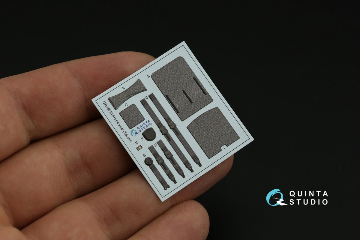 Quinta Studio QD35104 AH-64DI Saraf 3D-Printed &amp;amp; coloured Interior on decal paper (Takom) 1/35 – zdjęcie 4