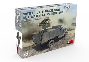 MiniArt 35186 Camion soviétique de 1,5 t avec mitrailleuse antiaérienne M-4 Maxim (1/35) – imagen 2