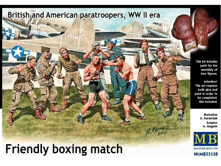 Master Box 35150 Match de boxe amical. Britannique et Américain (1/35)