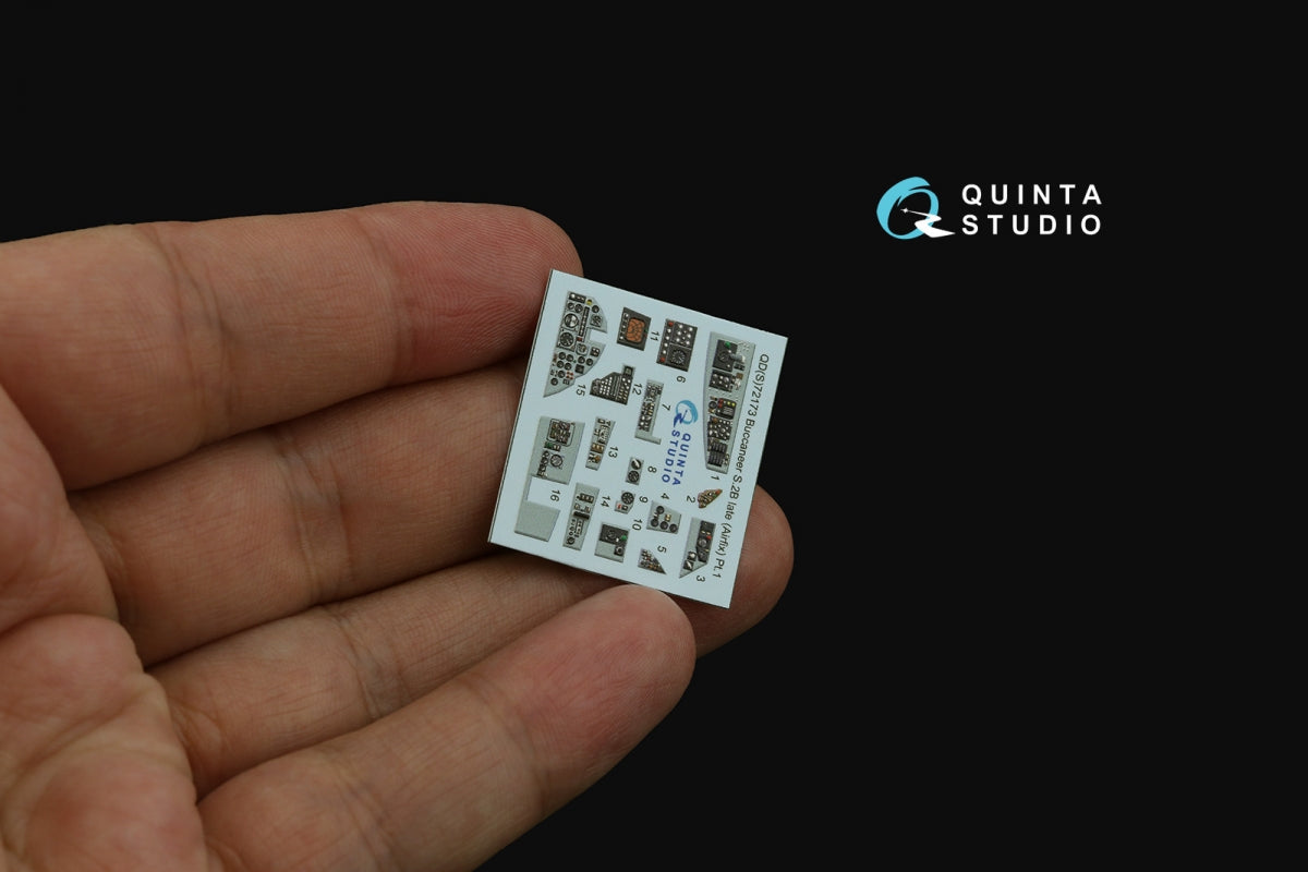 Quinta Studio QDS-72173 Blackburn Buccanneer S.2B Late 3D-Printed &amp;amp; coloured Interior on decal paper (Airfix) (small version) 1/72 – zdjęcie 5