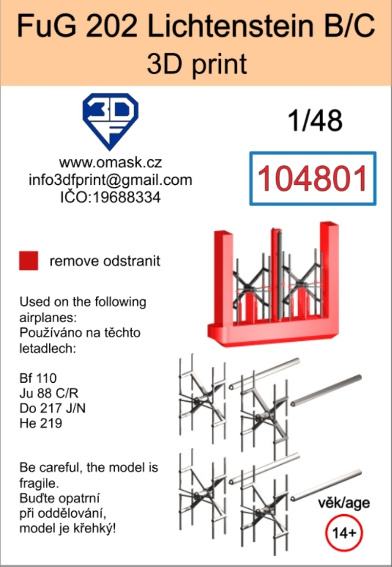 Omask 104801 FuG 202 Lichtenstein B/C (impression 3D) 1/48 – image 2