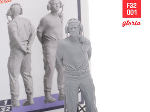 Gloria F32001 Équipe au sol de l&amp;#39;US Air Force vol.1 Figurines imprimées en 3D à l&amp;#39;échelle 1/32 – immagine 4