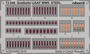 Eduard 73048 Ceintures de sécurité IJAAF WWII ACIER 1/72