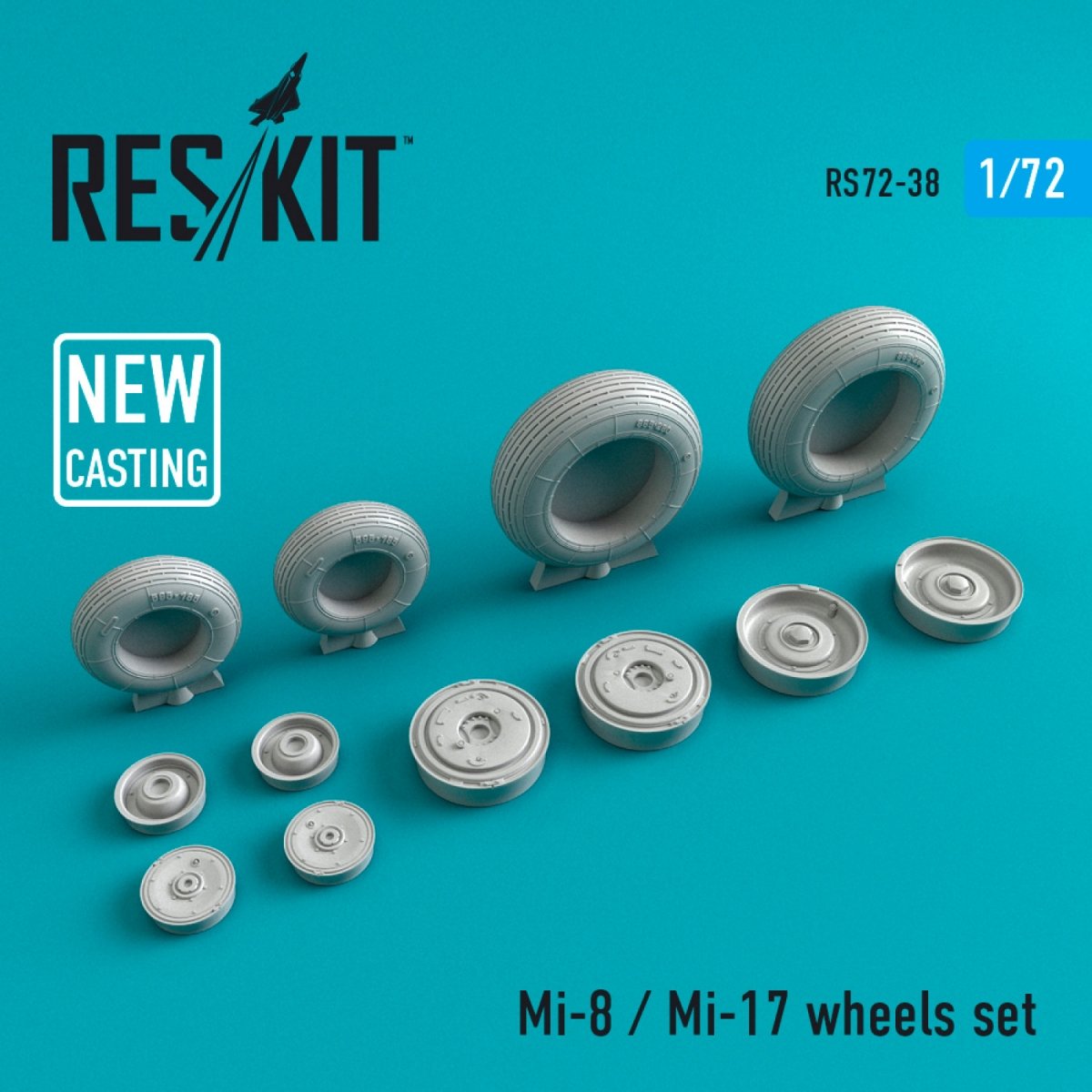 RESKIT RS72-0038 MI-8/MI-17 JEU DE ROUES 1/72