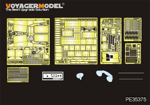 Maquette Voyager PE35375 Fusil américain M7 Priest de la Seconde Guerre mondiale (production intermédiaire) avec étui à munitions et ensemble téléphonique pour DRAGON 6637 au 1/35
