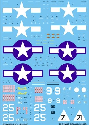 Techmod 32007 - Grumman F6F-5 Hellcat (1/32) 