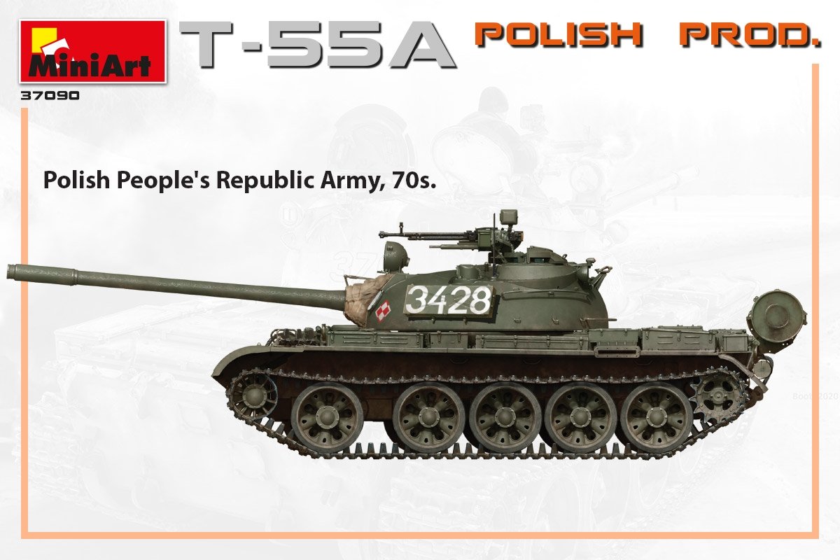 MiniArt 37090 T-55A POLISH PRODUCTION 1/35 – zdjęcie 7