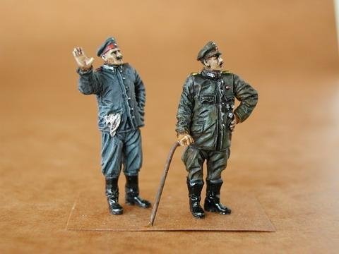 CMK F48026 Pilote et mécanicien allemands, Première Guerre mondiale (2 figurines) 1/48