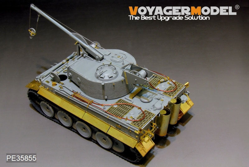 Maquette Voyager PE35855 Bergepanzer Tiger I allemand de base de la Seconde Guerre mondiale pour DRAGON 6850 au 1/35 – image 9