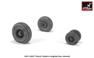 Armory Models AW48326 Roues de type ancien pour F-14A/B Tomcat avec pneus lestés 1/48