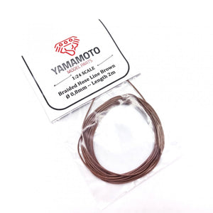Tuyau tressé Yamamoto YMPTUN93 marron 0,8 mm 2 m 1/24 – imagen 2