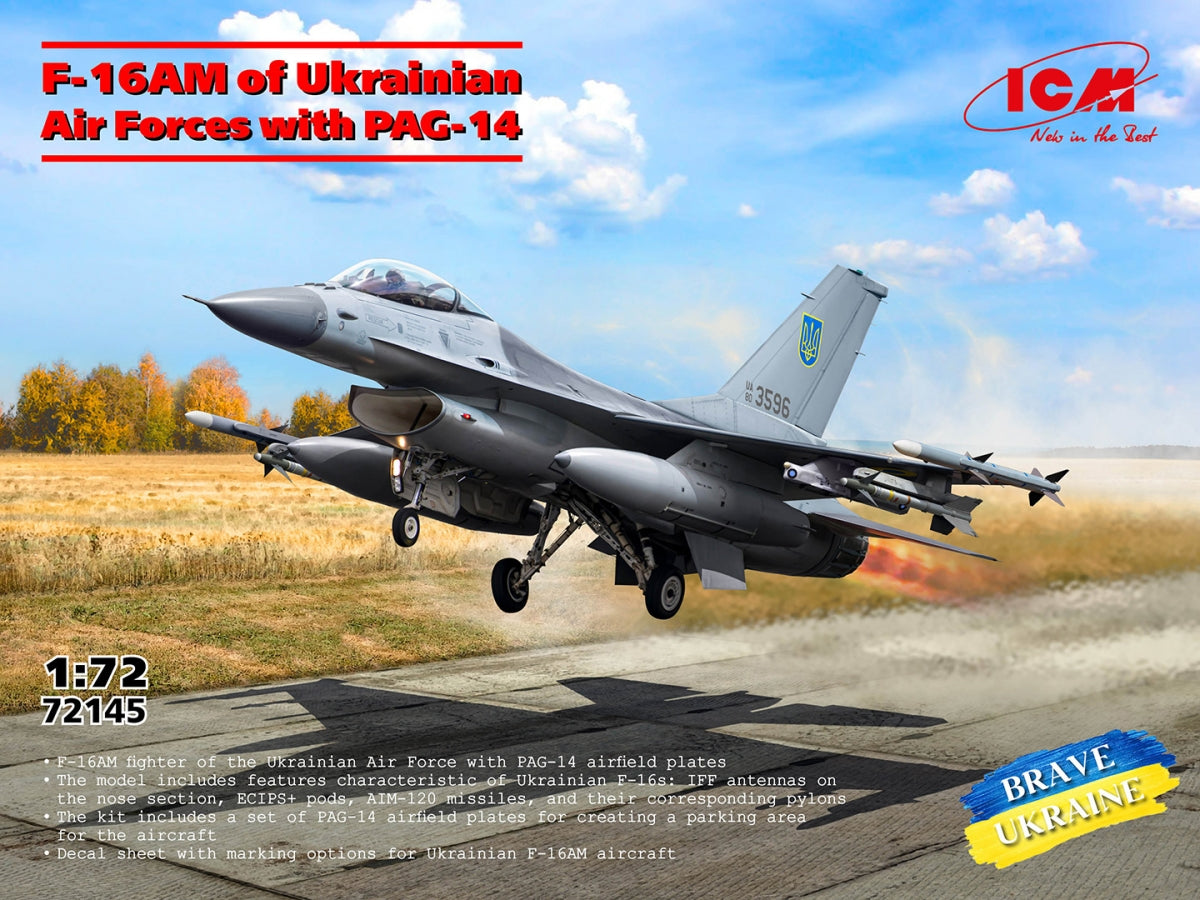 ICM 72145 F-16AM des forces aériennes ukrainiennes avec PAG-14 1/72 – image 2