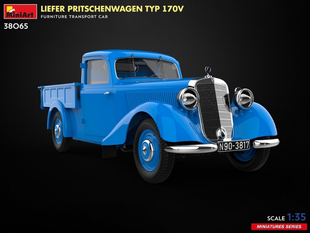 MiniArt 38065 LIEFER PRITSCHENWAGEN TYP 170V. VOITURE DE TRANSPORT DE MEUBLES 1/35 – immagine 6