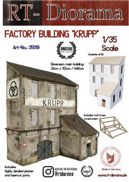 RT-Diorama 35019 Bâtiment d'usine KRUPP 1/35