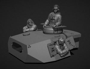 Panzer Art FI35-100 Équipage de tourelle d&amp;#39;hiver allemand (chars PzIII et PzIV) 1/35 – image 2