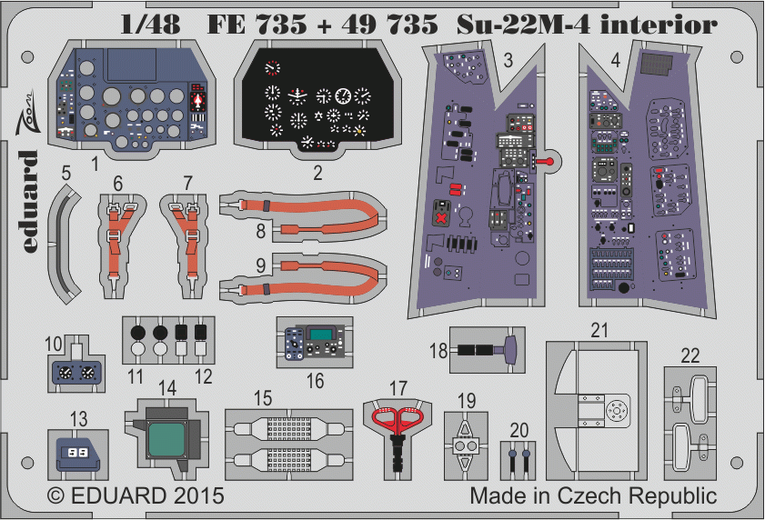 Eduard FE735 Su-22M-4 intérieur 1/48 SMER