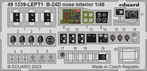 Intérieur du nez du B-24D Eduard 491339 REVELL 1/48