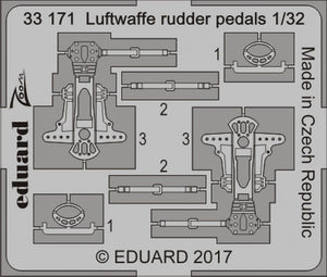 Eduard 33171 Pédales de gouvernail de la Luftwaffe 1/32