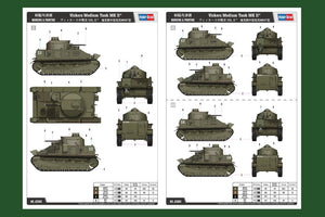 Hobby Boss 83880 Char moyen Vickers MK II 1/35 – immagine 4