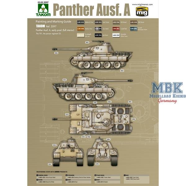Das Werk DW35009 Panther Ausf.A début 1/35 – immagine 5
