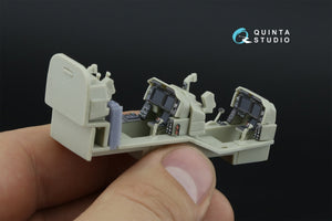 Intérieur imprimé en 3D et coloré sur papier décalcomanie (KittyHawk) pour AH-1Z Zulu Cobra/Viper de Quinta Studio QD+48535 (avec pièces en résine imprimées en 3D) à l&amp;#39;échelle 1/48 – Bild 8