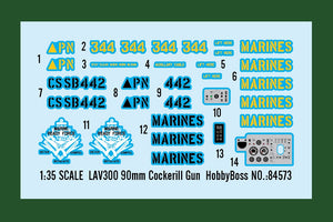 Hobby Boss 84573 LAV300 Canon Cockerill 90 mm 1/35 – Bild 3
