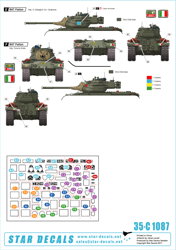 Star Decals 35-C1087 M47 Patton 3 1/35  – Bild 2