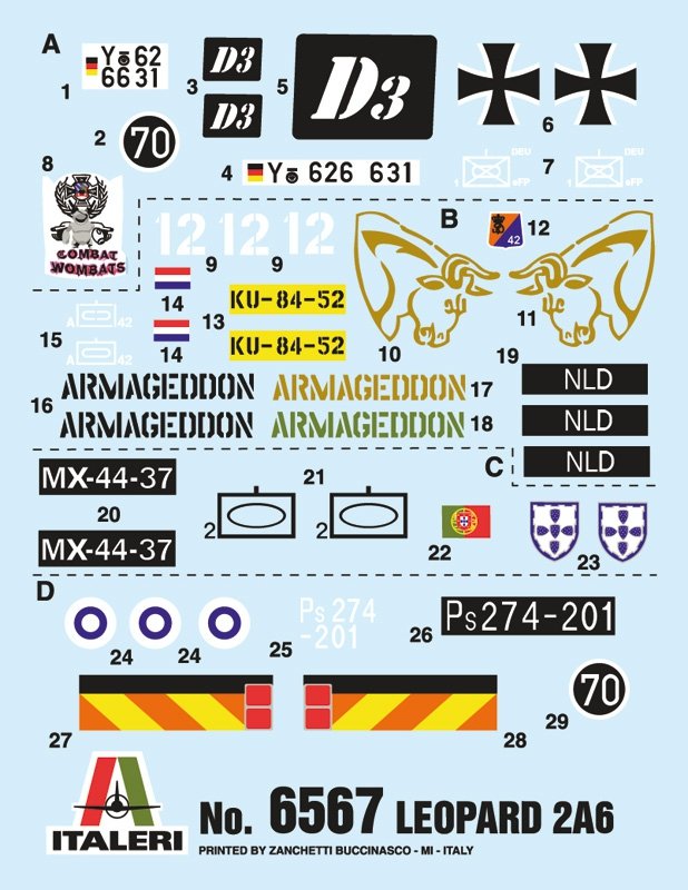 Italeri 6567 LEOPARD 2A6 1/35  – immagine 7