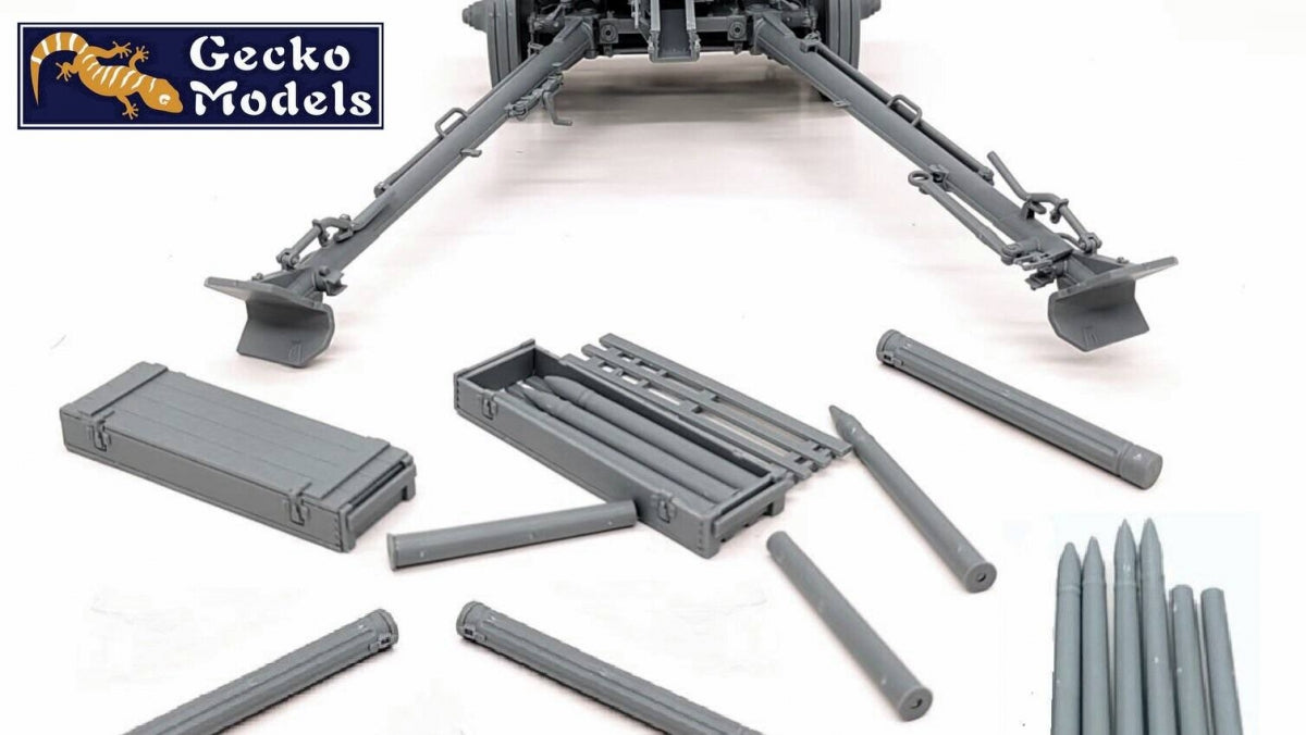 Gecko Models 16GM0014 Coffret de munitions Pak 40 de 7,5 cm allemand avec obus, échelle 1/16 – immagine 3