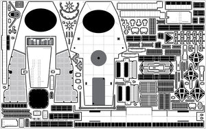 Pontos 22002F1 USS BB-63 Missouri 1945 Kit de détails (sans pont en bois) (1/200) – image 13