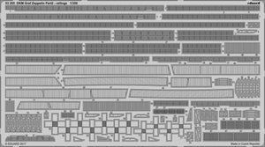 Eduard 53205 DKM Graf Zeppelin pt.2 rambardes TRUMPETER 1/350