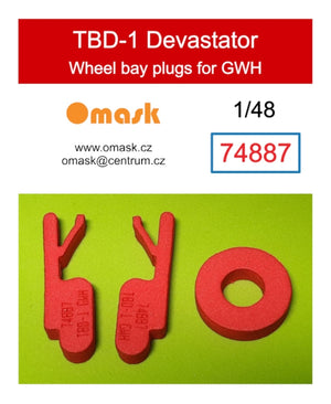 Omask 74887 TBD-1 Bouchons de compartiment de roue Devastator (pour GWH) 1/48