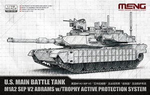 Meng 72-016 U.S. MBT M1A2 SEP V2 Abrams 1/72