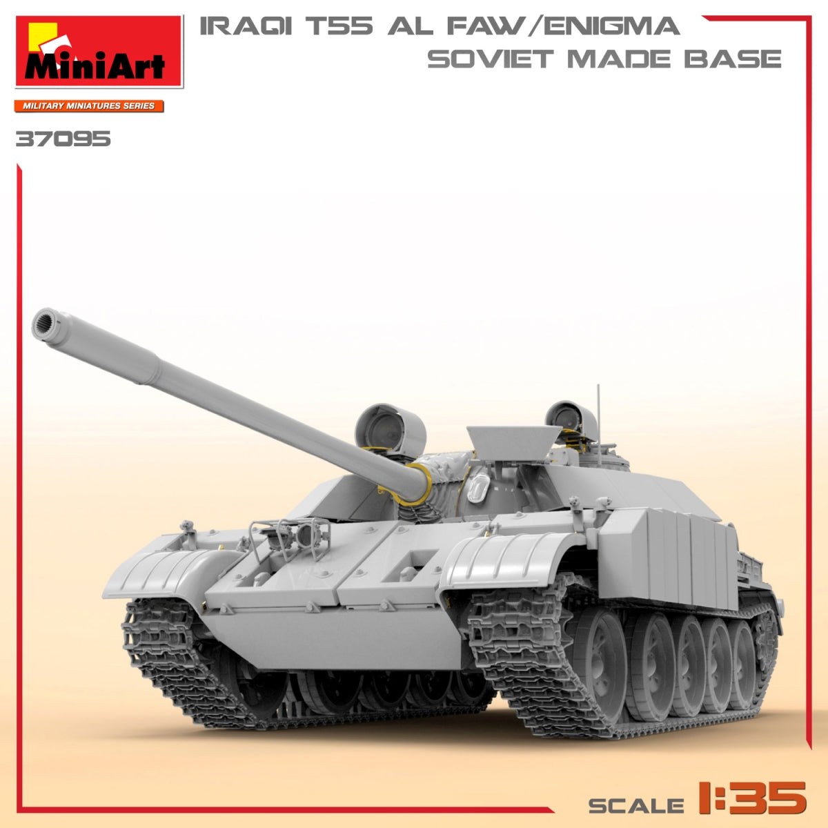 MiniArt 37095 T-55 IRAKIEN AL FAW/ENIGMA. SOCLE DE FABRICATION SOVIÉTIQUE 1/35 – image 7
