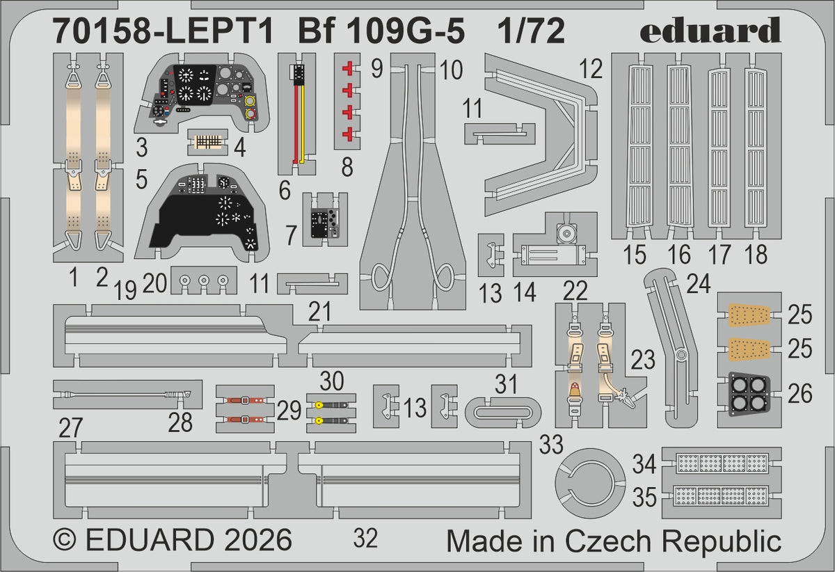 Eduard 70158 Messerschmitt Bf-109 G-5 (Profipack Edition) 1/72 – image 13