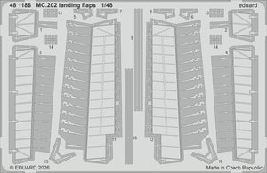 Eduard 481186 Macchi MC.202 - Landing Flaps for Italeri Kits 1/48