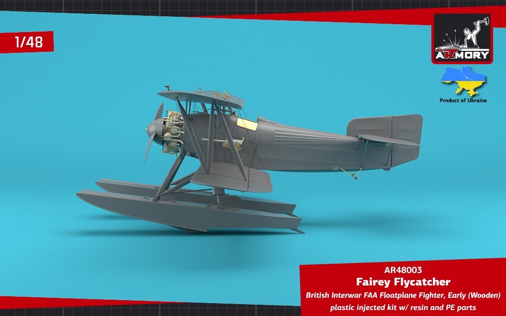 Armory Models 48003 Fairey Flycatcher, chasseur hydravion britannique FAA de l&amp;#39;entre-deux-guerres, sur flotteurs en bois, échelle 1/48  – image 13