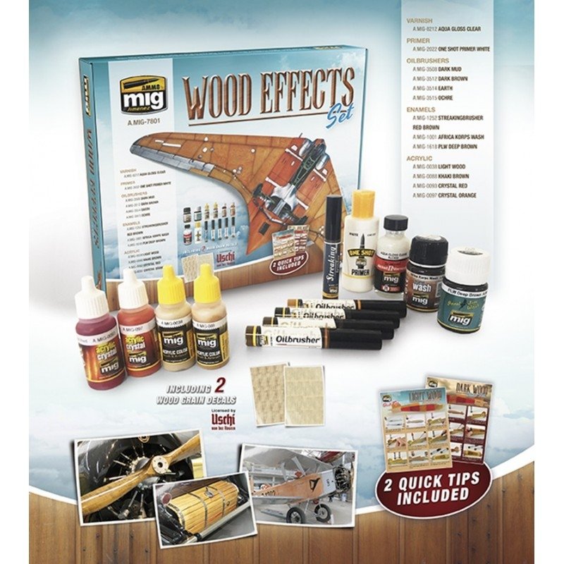 AMMO of Mig Jimenez 7801 WOOD EFFECTS SET – zdjęcie 2