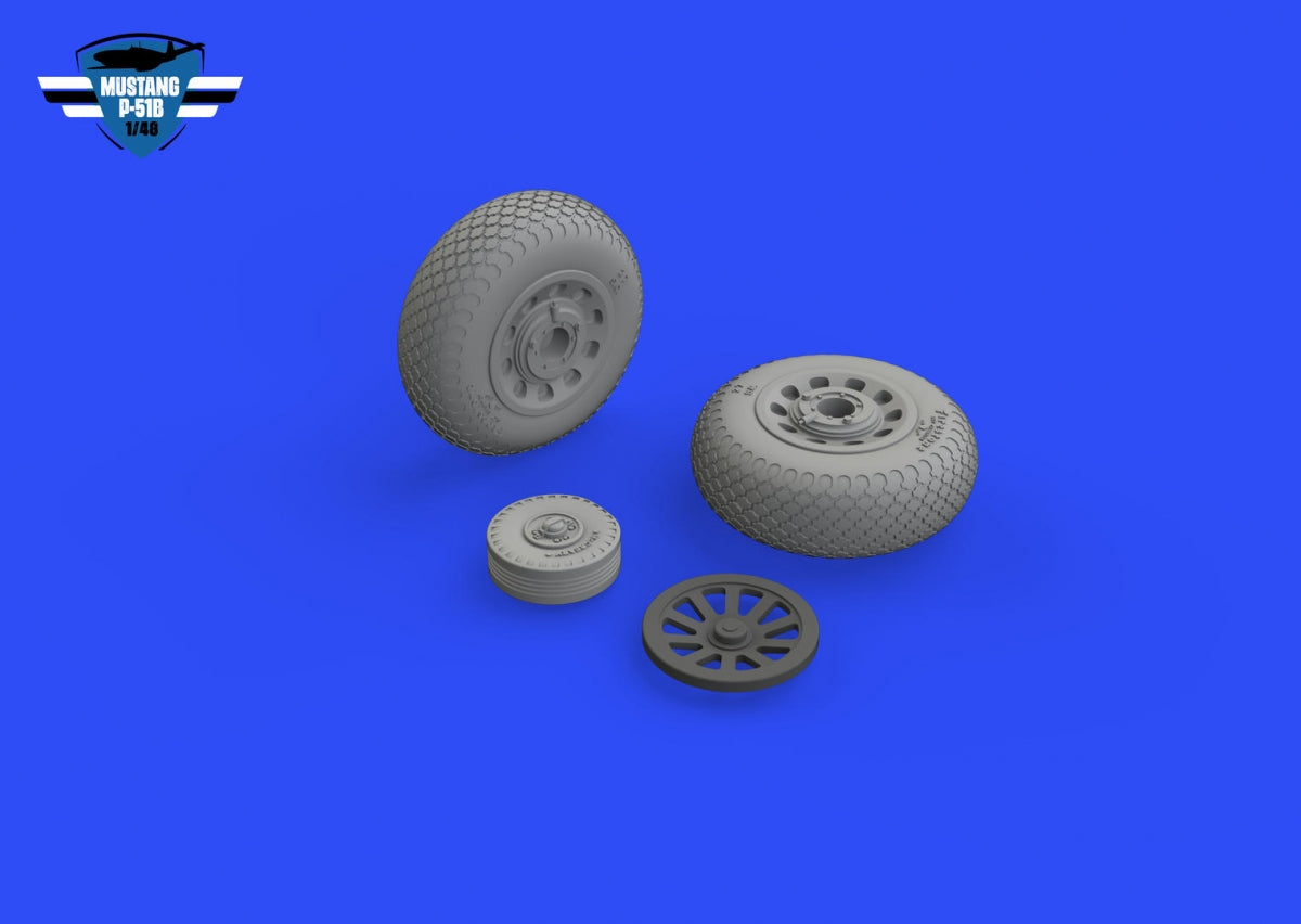 Roues Eduard 648988 P-51B / C à bande de roulement croisée EDUARD 1/48 – image 3