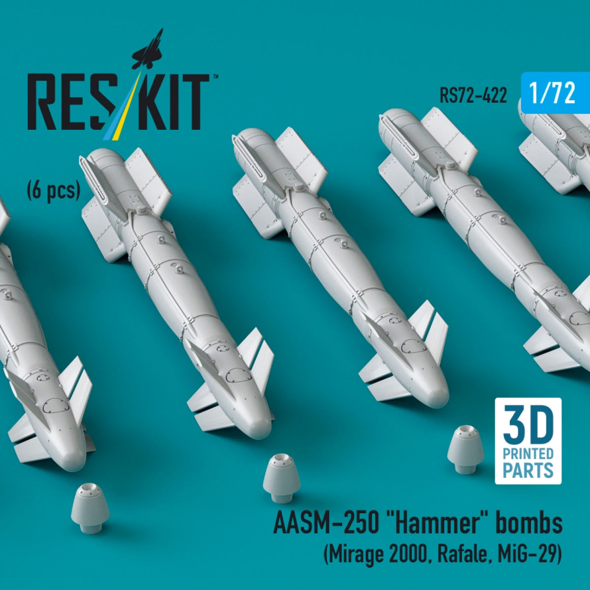 RESKIT RS72-0422 SUU-11B/A Minigun pour calibre 7,62 mm (1 pièce) (impression 3D) 1/72 – image 2
