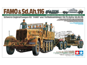 Tamiya 35246 German 18 Ton Heavy Half-Track &amp;quot;Famo&amp;quot; and Tank Transporter Sd.Ah.116 1/35 – zdjęcie 2