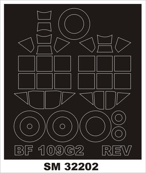 Montex SM32202 BF 109G-2 pour REVELL 1/32