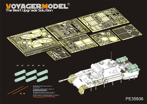 Maquette Voyager PE35936 Panther D allemand de la Seconde Guerre mondiale avec réservoirs de carburant « Stadtgas » (de base pour MENG TS-038 au 1/35)