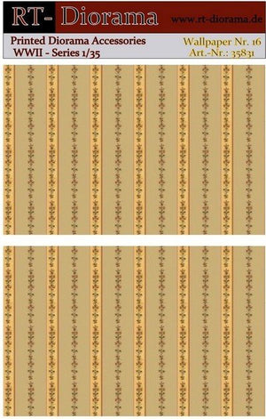 Accessoires imprimés RT-Diorama 35831 : Papier peint n° 16 1/35