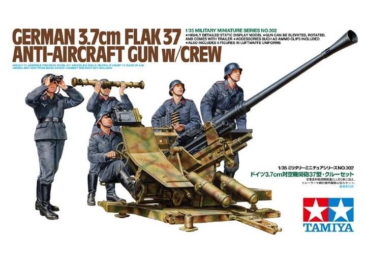 Tamiya 35302 Flak 37 avec équipage (1/35)