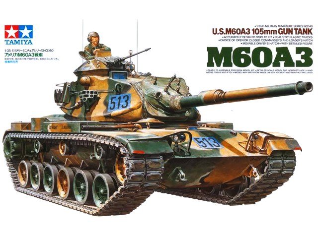 Tamiya 35140 US M60A3 Canon de 105 mm (1/35)