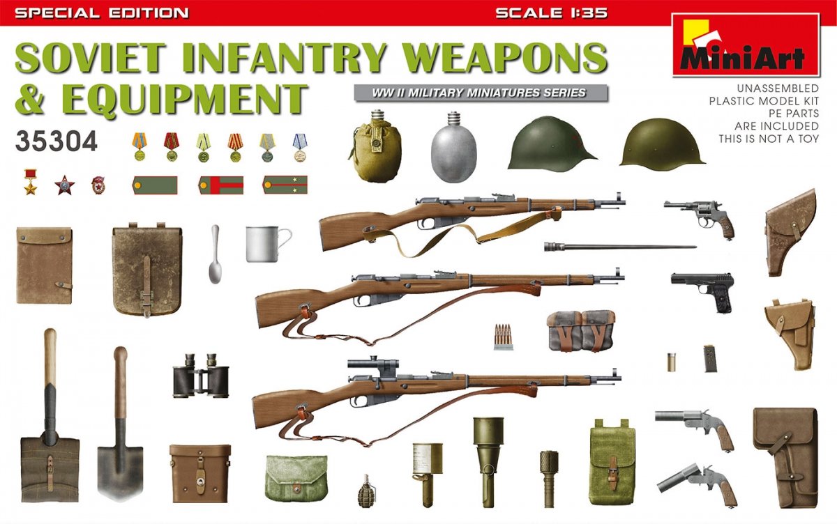 MiniArt 35304 Armes et équipements d'infanterie soviétique. Édition spéciale 1/35