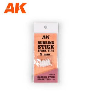 Embouts de rechange pour bâtonnet de frottement AK Interactive AK9319, 5 mm