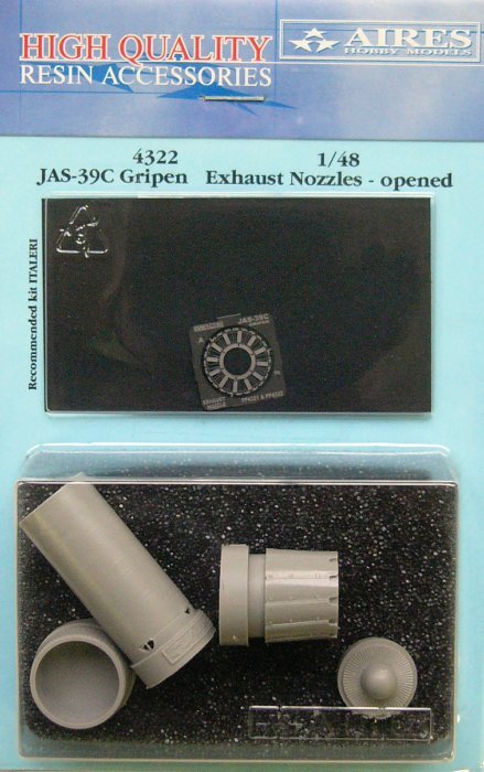 Aires 4322 JAS-39C Gripen tuyère d'échappement - ouverte 1/48 Italeri